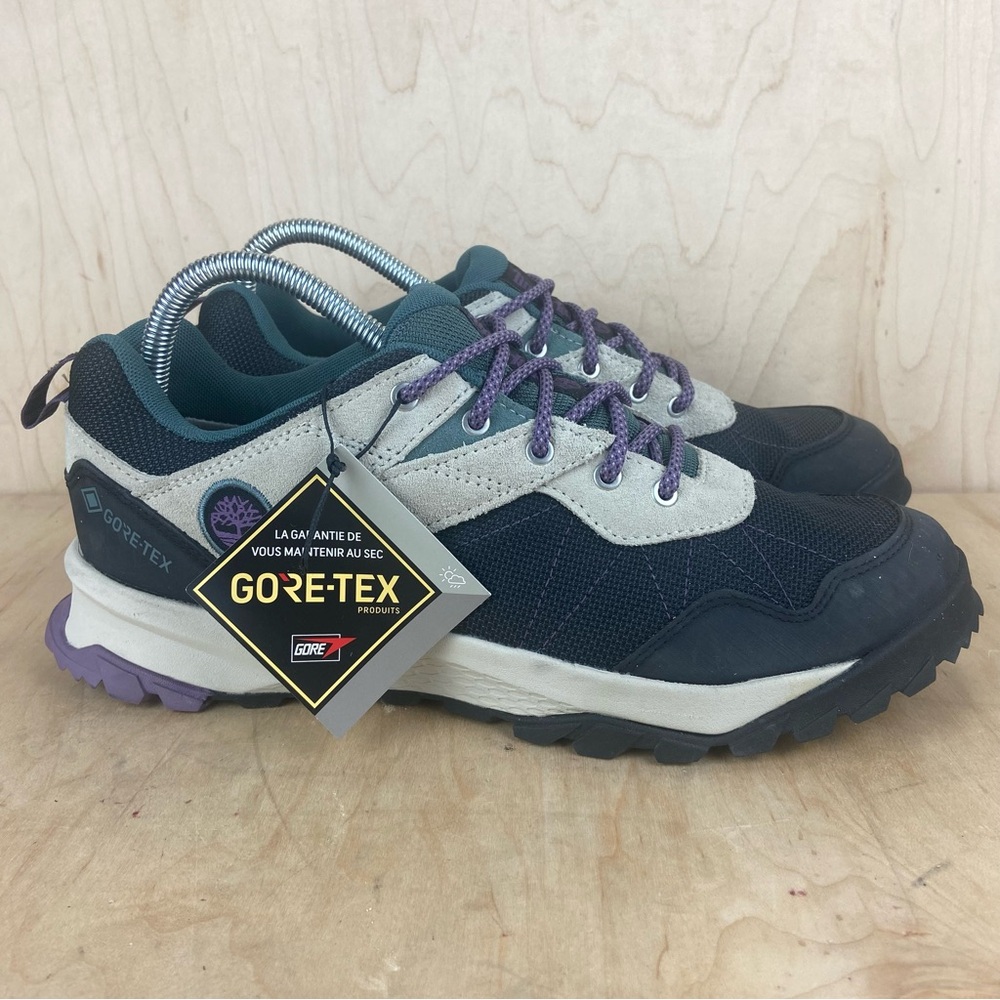 NEW Timberland Lincoln Peak Low GTX black Cream Women’s Hiking Shoes Size 10